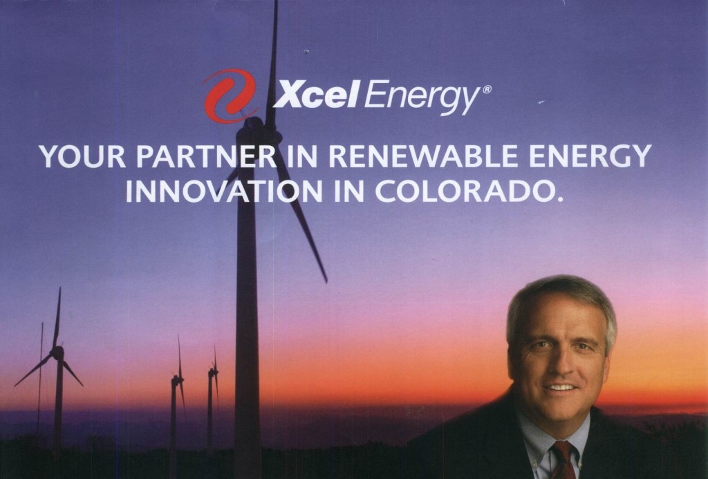 Xcel sends Boulder ratepayers a pricey flyer promoting itself and Bill Ritter as a champions of renewable energy.