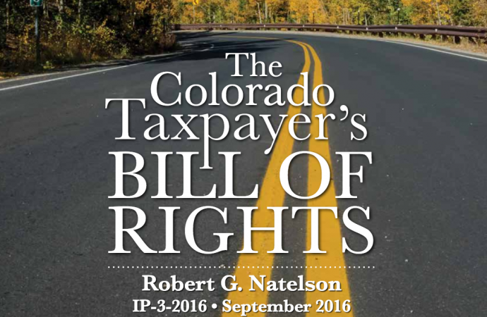 Rob’s New Book on the Colorado Taxpayer’s Bill of Rights (TABOR)