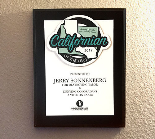 Senator Jerry Sonnenberg wins Californian of the Year 2017!