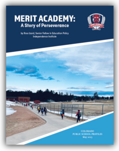 Cover of Merit Academy: A Story of Perserverance. Links to pdf document.